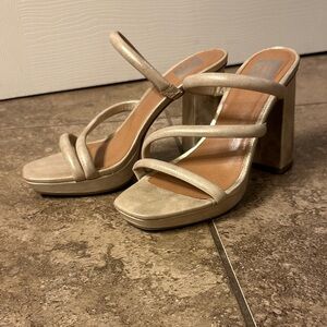DV by Dolce Vita “Pyro” Gold Platform Heels